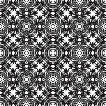 Ornamental Seamless Line Pattern Illustrazione stock