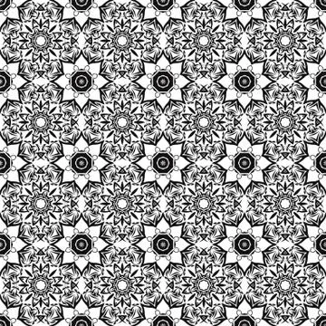 Ornamental Seamless Line Pattern Illustrazione stock