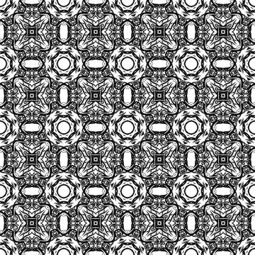 Ornamental Seamless Line Pattern. Stock Illustration