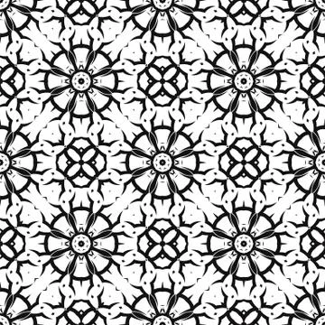 Ornamental Seamless Line Pattern Stock Illustration