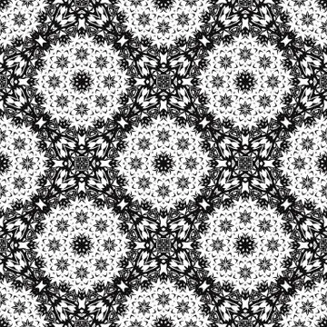 Ornamental Seamless Line Pattern 스톡 일러스트