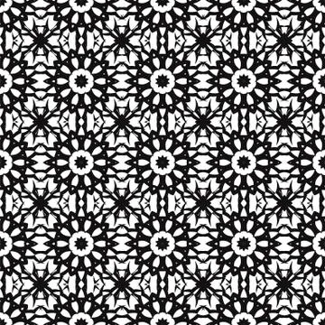 Ornamental Seamless Line Pattern 스톡 일러스트