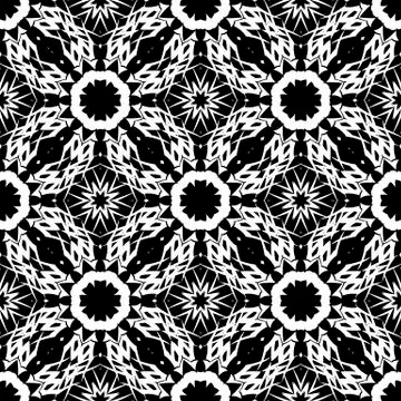 Ornamental Seamless Line Pattern Illustrazione stock