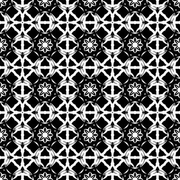 Ornamental Seamless Line Pattern Illustrazione stock
