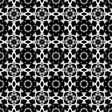Ornamental Seamless Line Pattern 스톡 일러스트