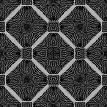 Ornamental Seamless Line Pattern Illustrazione stock