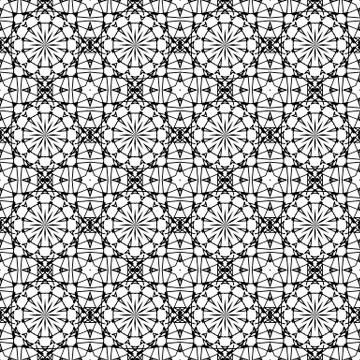 Ornamental Seamless Line Pattern イラスト素材