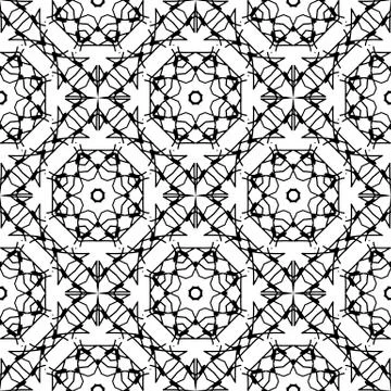 Ornamental Seamless Line Pattern Illustrazione stock