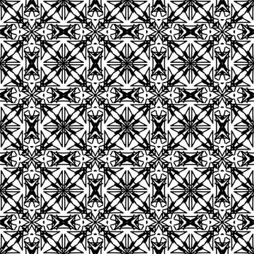 Ornamental Seamless Line Pattern Illustrazione stock