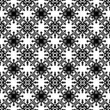 Ornamental Seamless Line Pattern Illustrazione stock