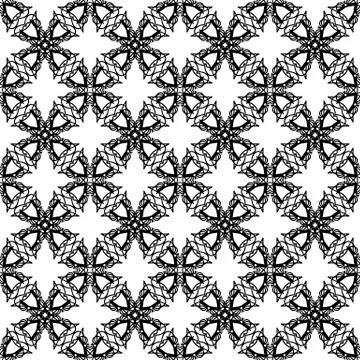 Ornamental Seamless Line Pattern 스톡 일러스트