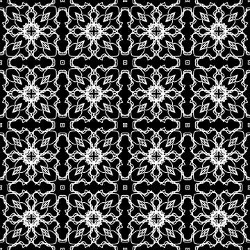 Ornamental Seamless Line Pattern Illustrazione stock
