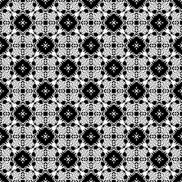 Ornamental Seamless Line Pattern 스톡 일러스트
