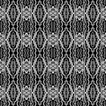 Ornamental Seamless Line Pattern Illustrazione stock