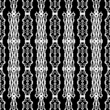 Ornamental Seamless Line Pattern Stock Illustration