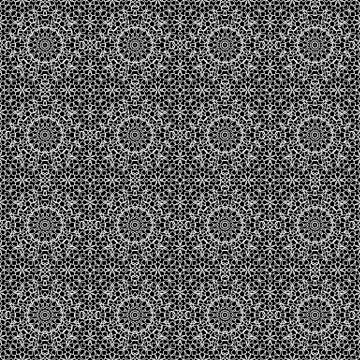 Ornamental Seamless Line Pattern Illustrazione stock