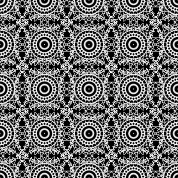 Ornamental Seamless Line Pattern Illustrazione stock