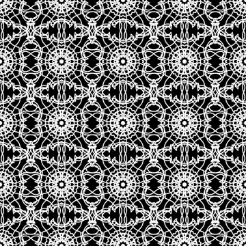 Ornamental Seamless Line Pattern Stock Illustration