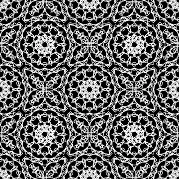 Ornamental Seamless Line Pattern Illustrazione stock