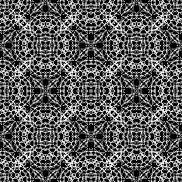 Ornamental Seamless Line Pattern Stock Illustration