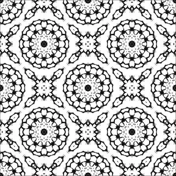 Ornamental Seamless Line Pattern Illustrazione stock