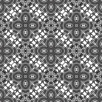 Ornamental Seamless Line Pattern 스톡 일러스트