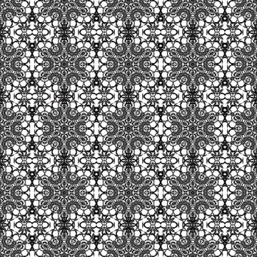 Ornamental Seamless Line Pattern 스톡 일러스트