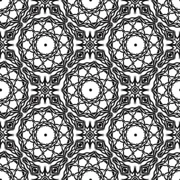 Ornamental Seamless Line Pattern Stock Illustration