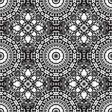 Ornamental Seamless Line Pattern Illustrazione stock