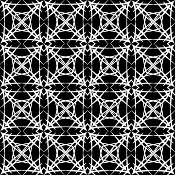 Ornamental Seamless Line Pattern 스톡 일러스트