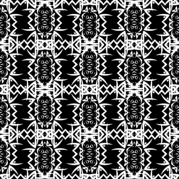 Ornamental Seamless Line Pattern Stock Illustration