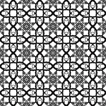 Ornamental Seamless Line Pattern Illustrazione stock
