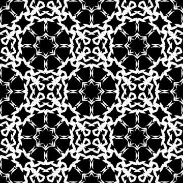 Ornamental Seamless Line Pattern Stock Illustration