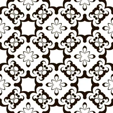 Ornamental Seamless Line Pattern Illustrazione stock