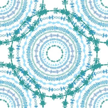 Ornamental seamless pattern can be used for wallpaper, website background, te Stock Illustration