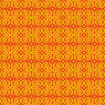 Ornamental seamless pattern vector abstract background orange 스톡 일러스트