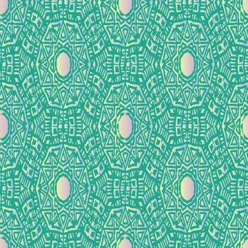 Ornamental seamless vector pattern with opals Illustrazione stock
