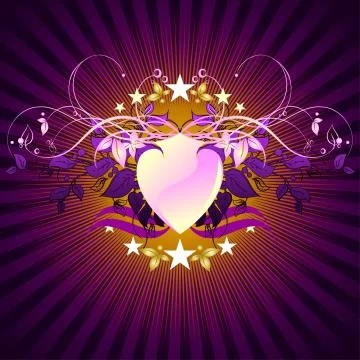 Ornamental shield background Stock Illustration