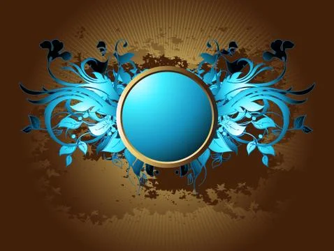 Ornamental shield background Stock Illustration