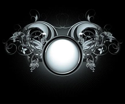 Ornamental shield background Stock Illustration