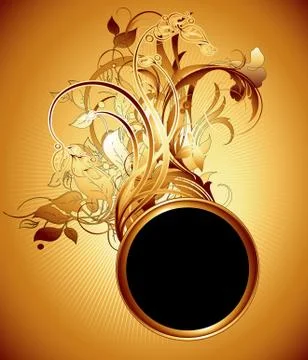 Ornamental shield background Ilustração Stock