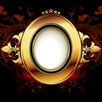 Ornamental shield Stock Illustration