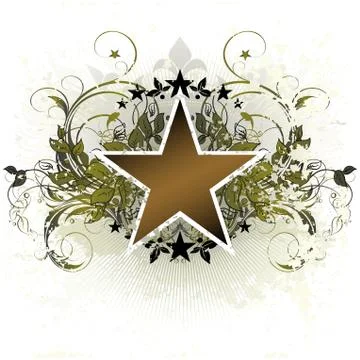 Ornamental shield Illustrazione stock