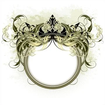 Ornamental shield Stock Illustration