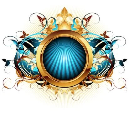 Ornamental shield Illustrazione stock