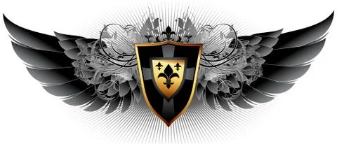 Ornamental shield Stock Illustration