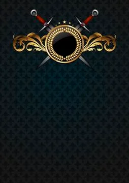 Ornamental shield Illustrazione stock