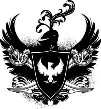 Ornamental shield Stock Illustration