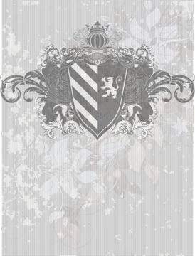 Ornamental shield Stock Illustration