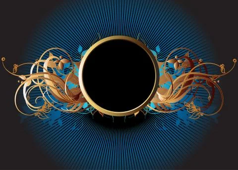 Ornamental shield Stock Illustration